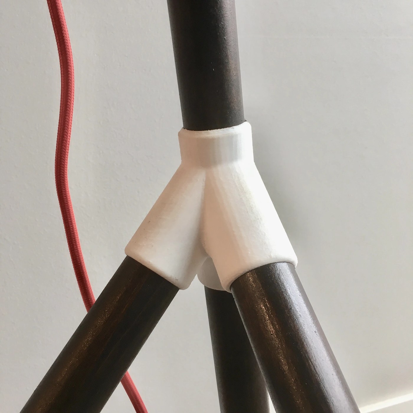 Detalles del conector ABS blanco personalizado de la lámpara impresa en 3D