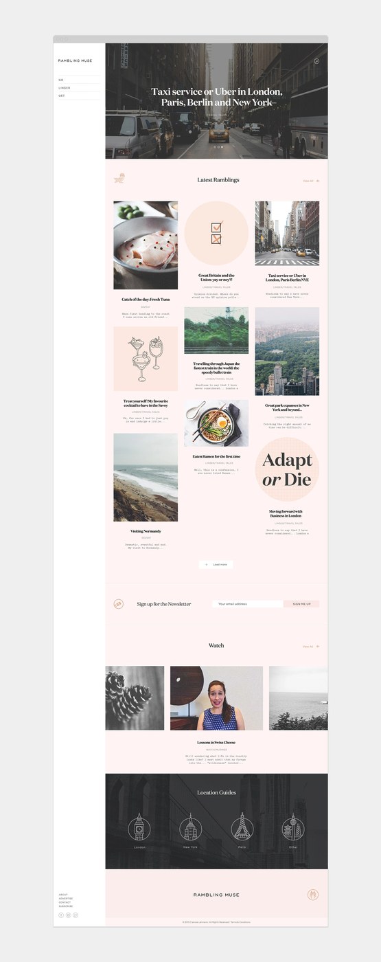 Long-form editorial article layout and typographic details
