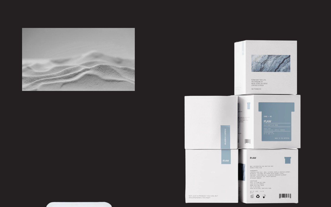 skincare packaging design brand identity system minimal product canisters