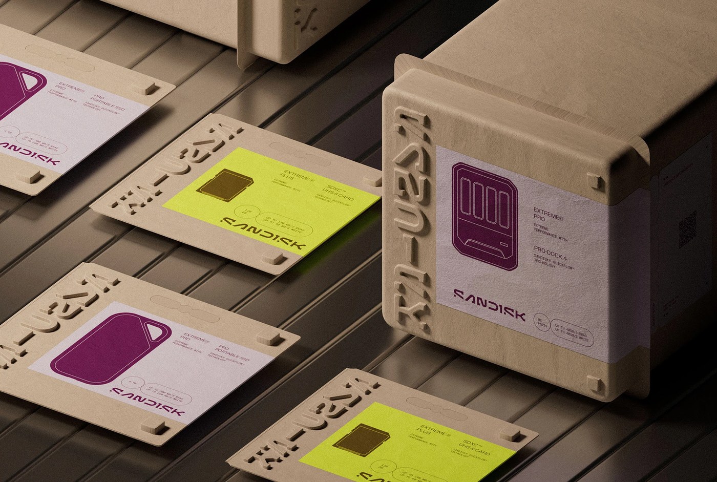 retail packaging design 3D rendering product design post-it note annotations