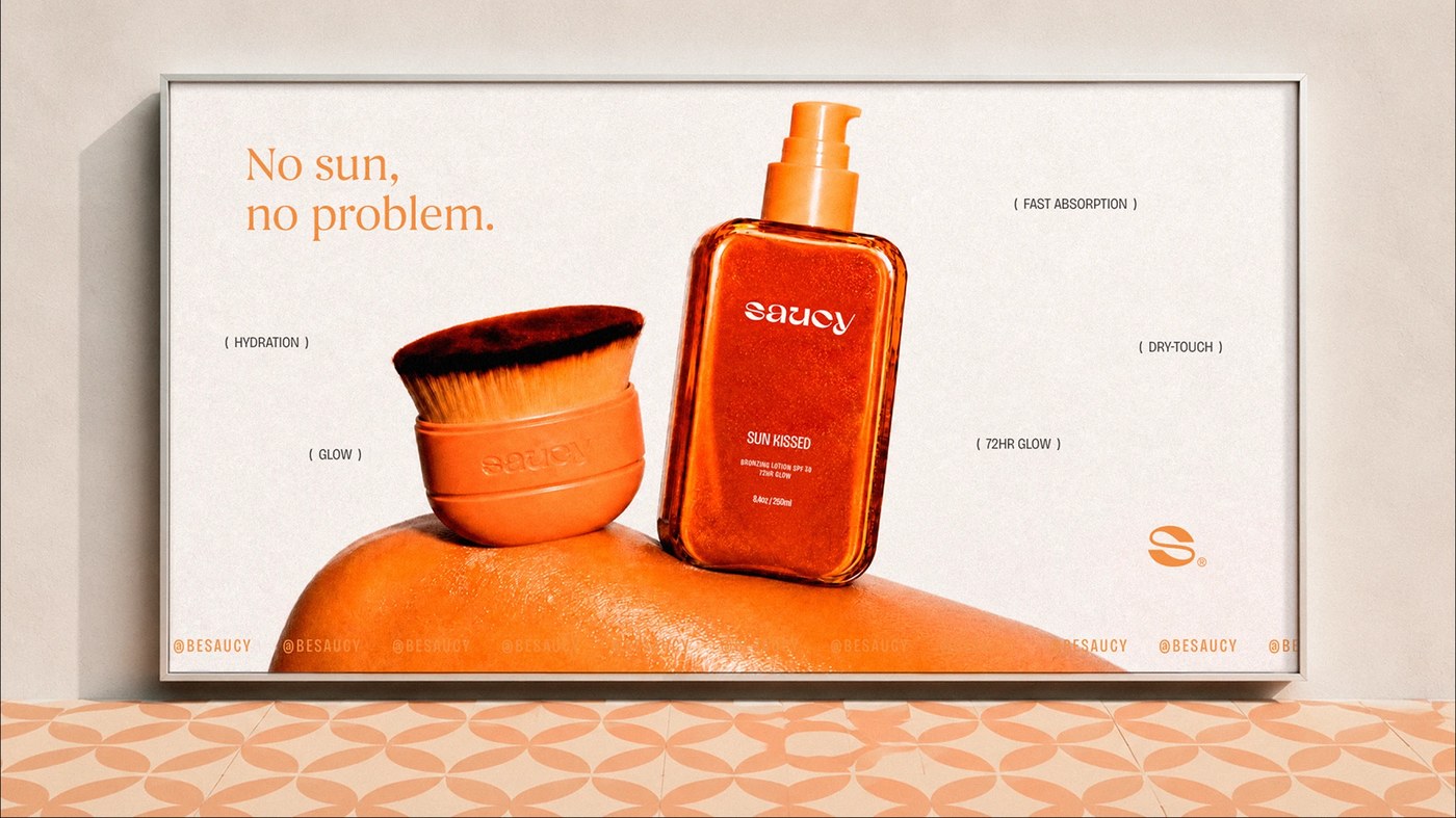Saucy packaging design lotion bottles with pump dispensers by Nathalia Ultramar