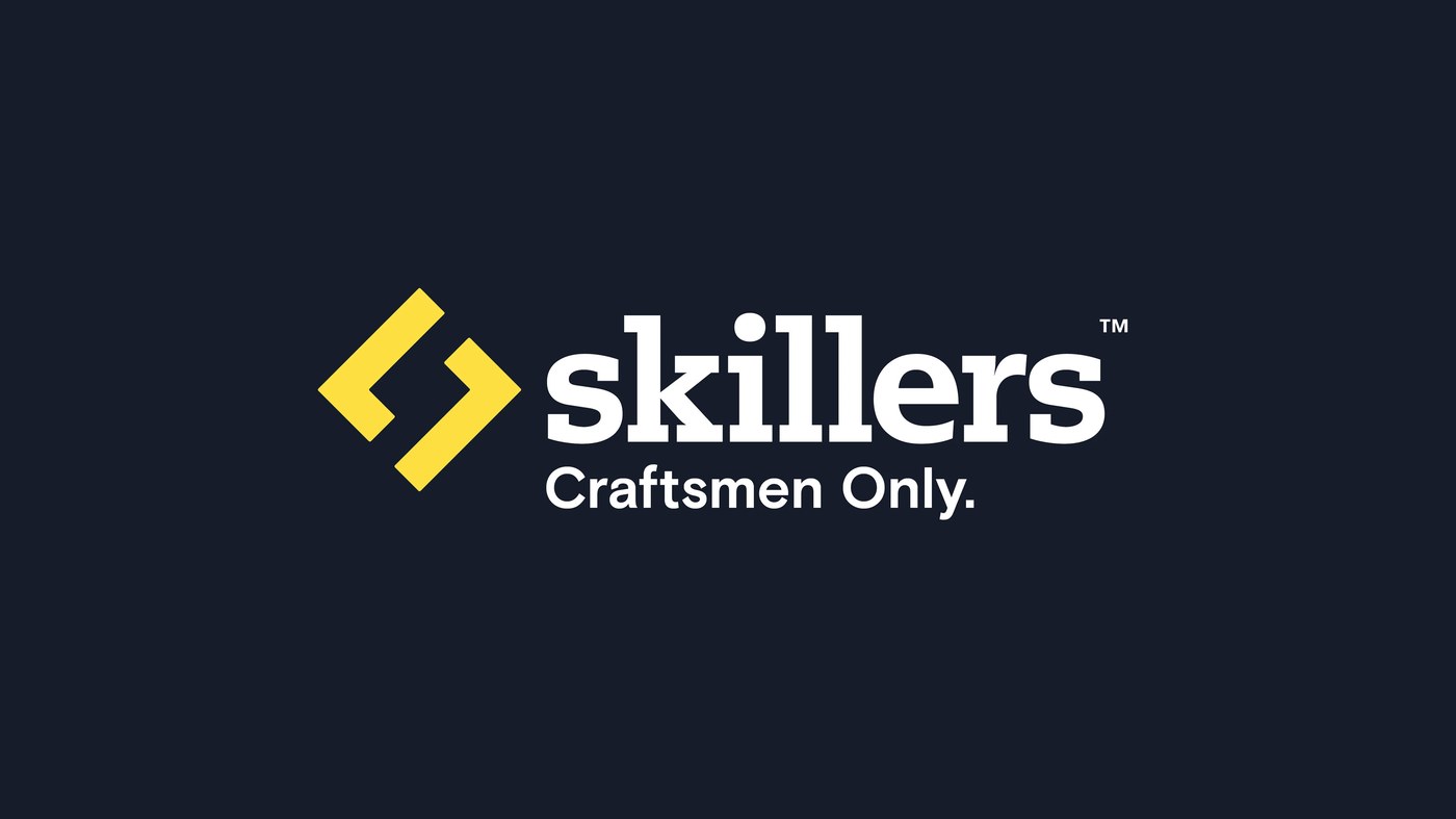 Skillers brand identity bold scandinavian color palette
