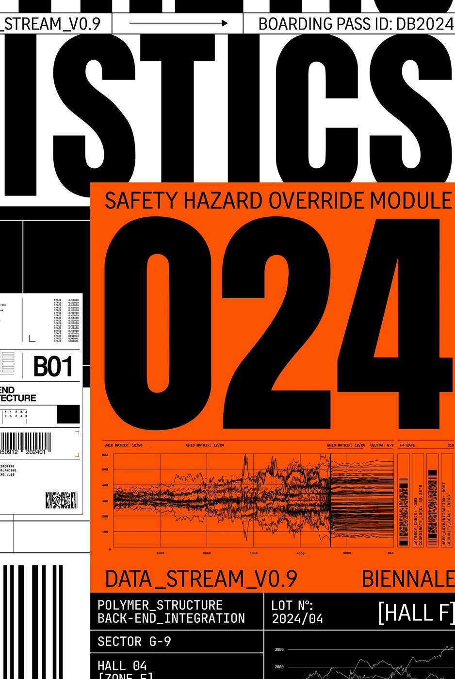 SL24 brutalist typography heavyweight poster series installation by Kseniya Artman