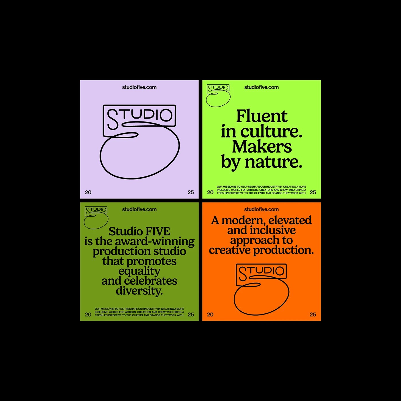Studio Five brand identity