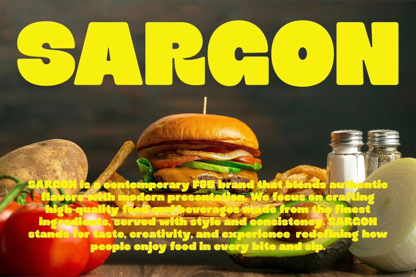 Sugra display sans serif applied to fast food packaging by Typoraith Co