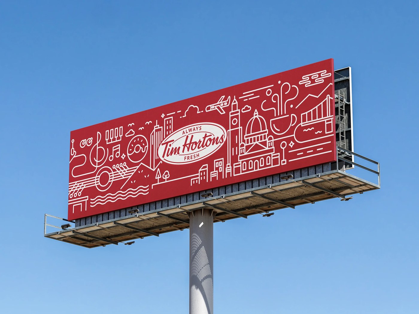 Tim Hortons City Branding hero shot — brand identity design by studio le_m
