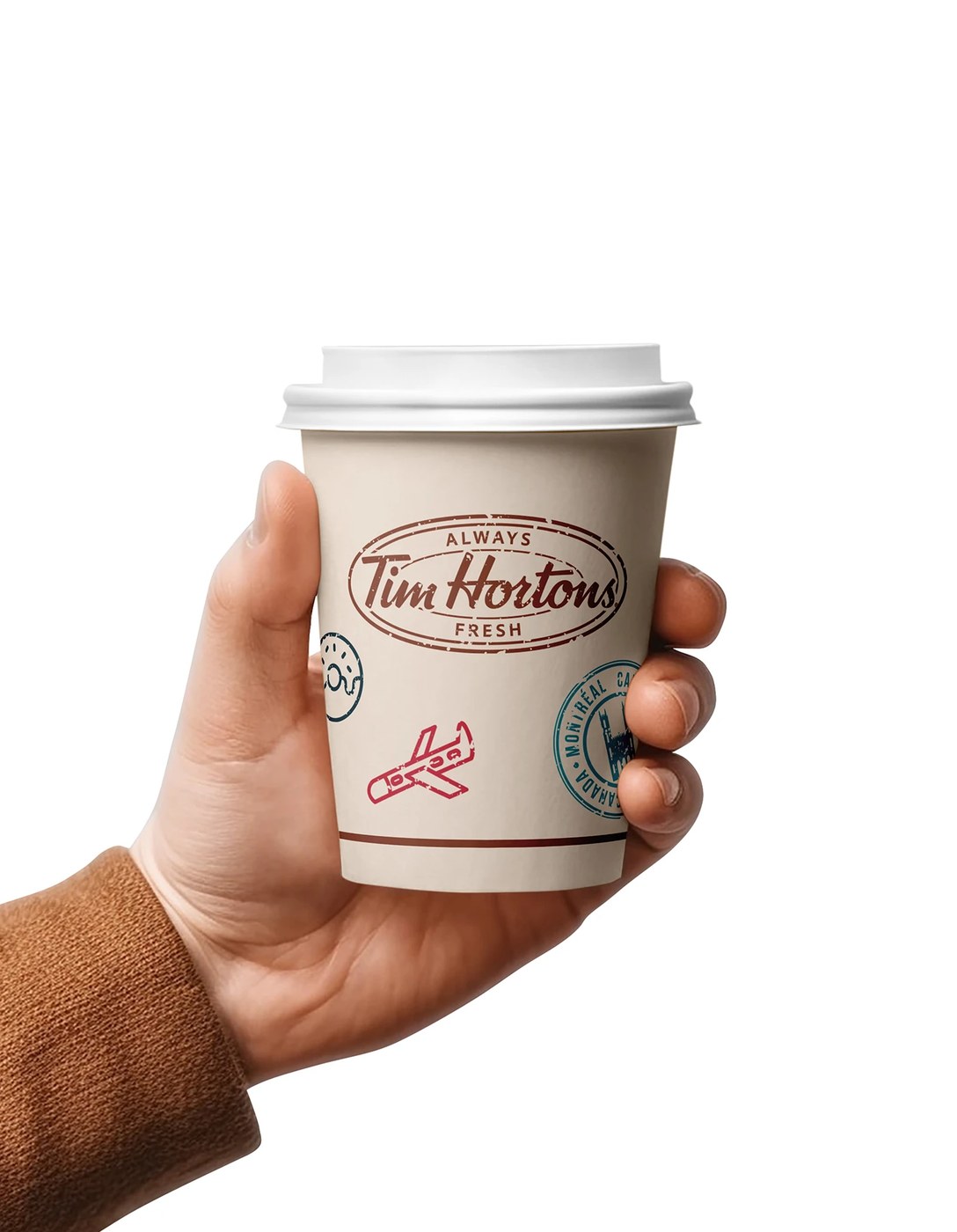 Tim Hortons City Branding context shot — brand identity design by studio le_m