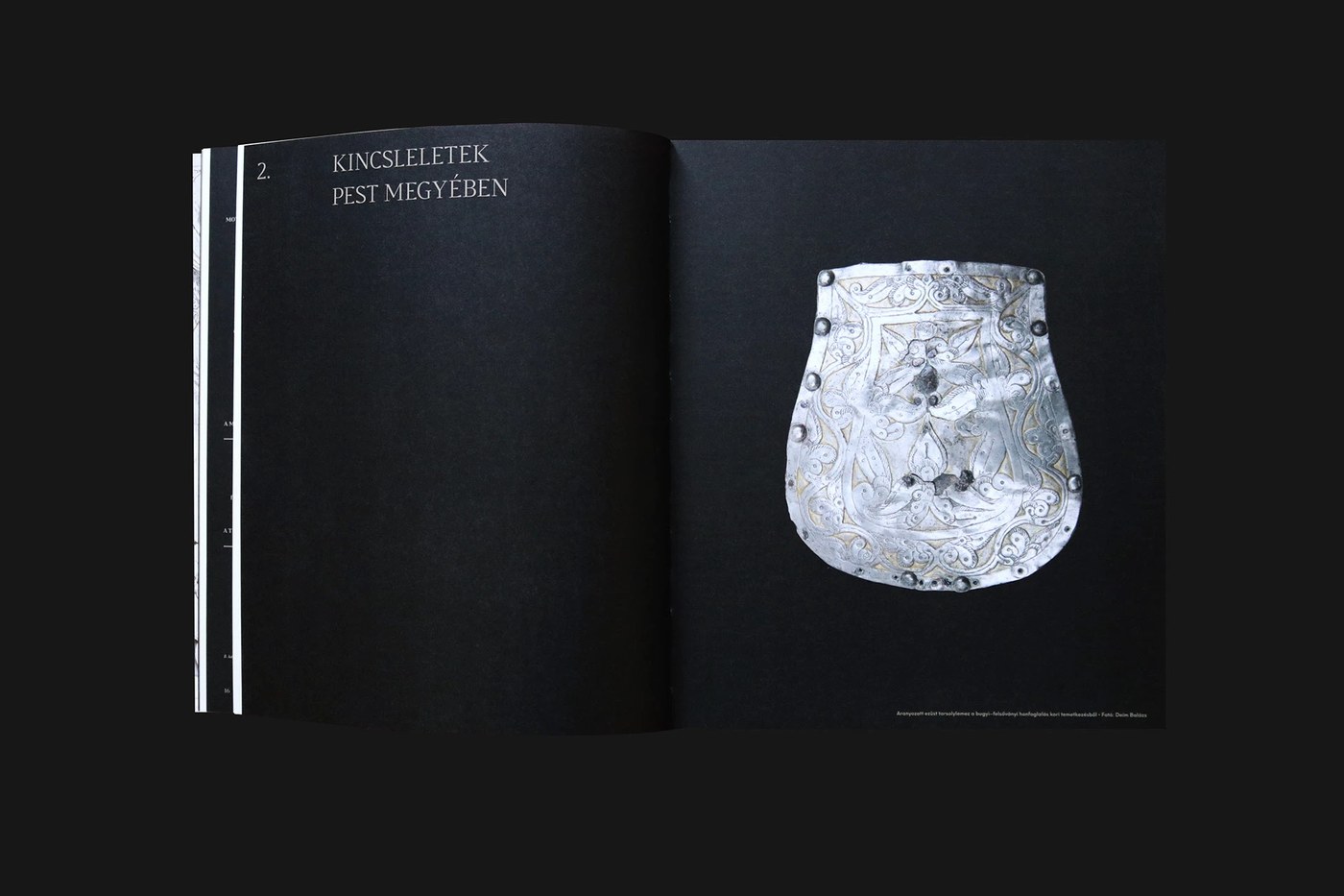 Cover foil stamping and minimalist cardboard substrate of editorial design book