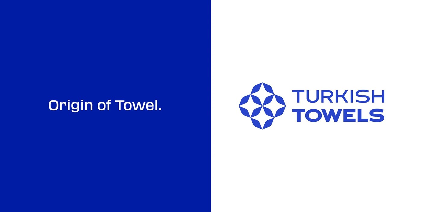 turkish towels brand identity naci mert displaying abstract cotton bud motif