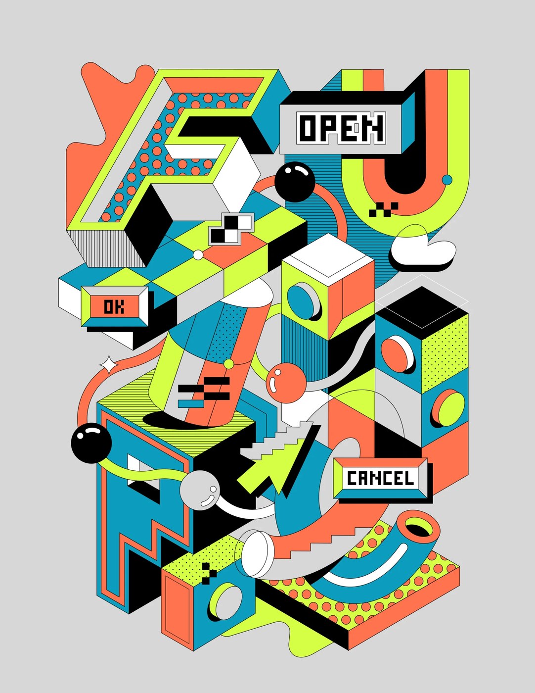 Typographic Experiments system overview — display typography design by koivo .