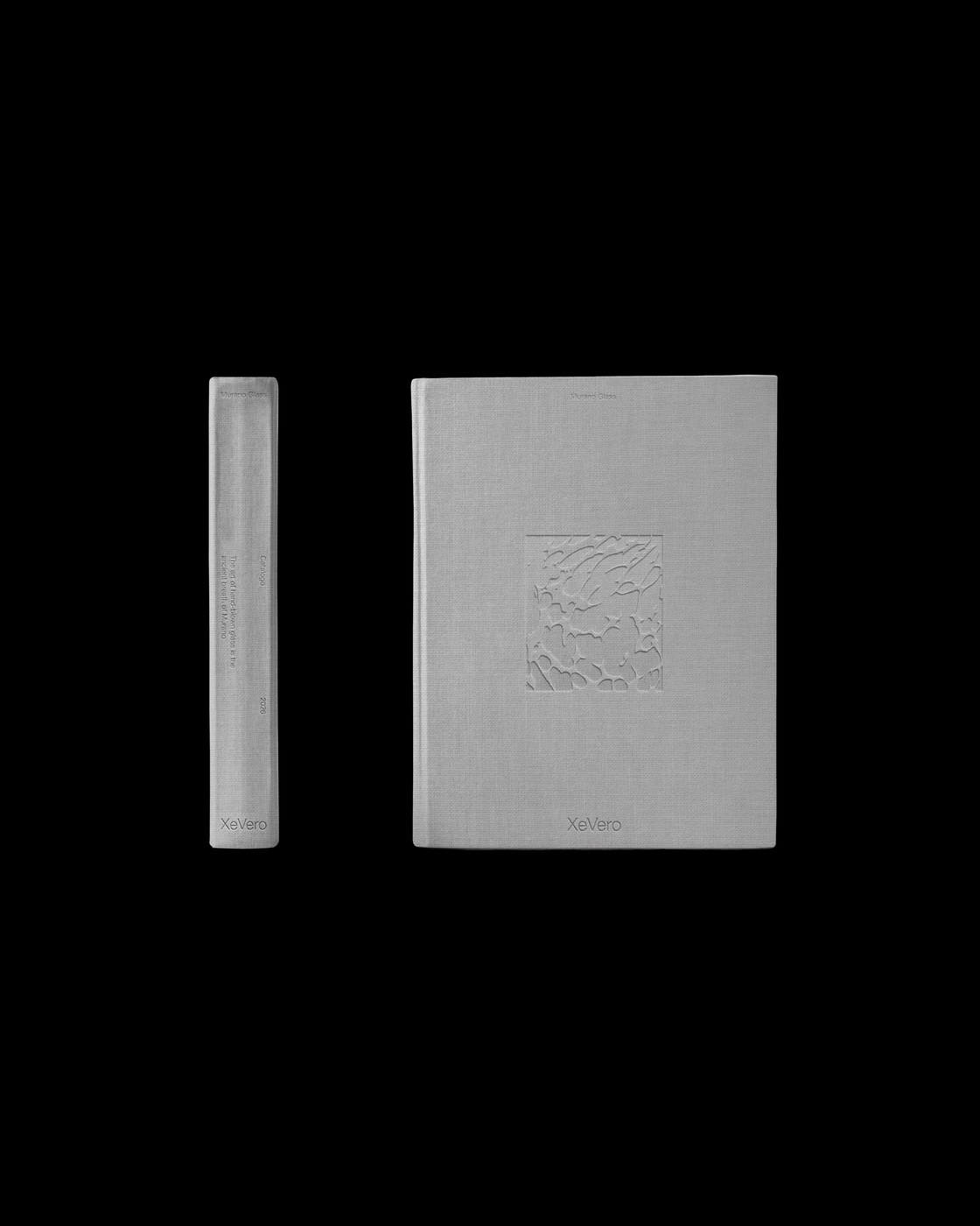 Catalogue binding and print production detail in editorial design