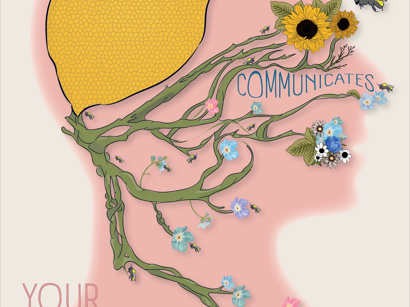 your human world editorial illustration tom whiteley visual weight details