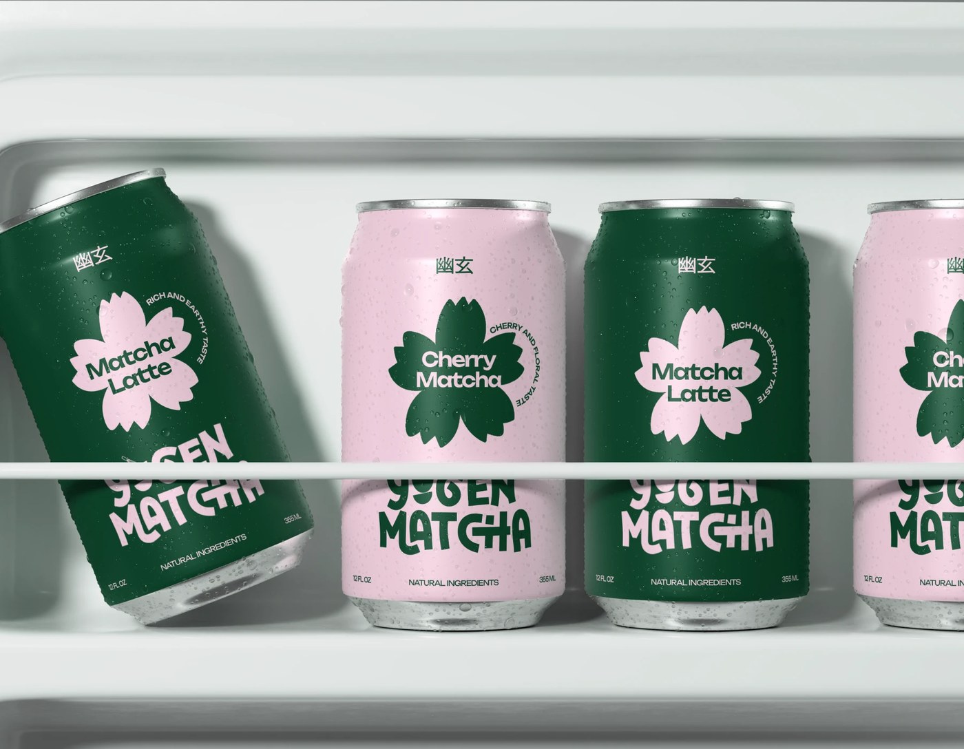 Visual identity application and packaging design bottles