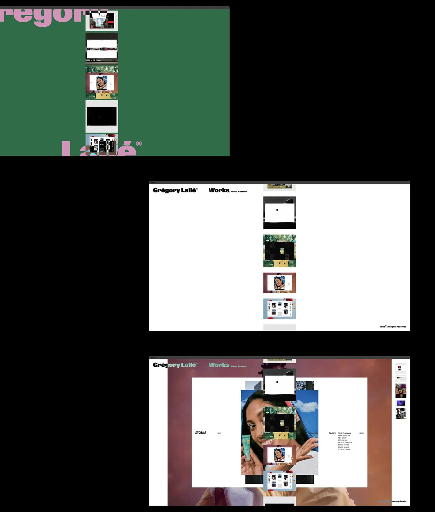 Gregory Lalle portfolio concept ui ux detail 3