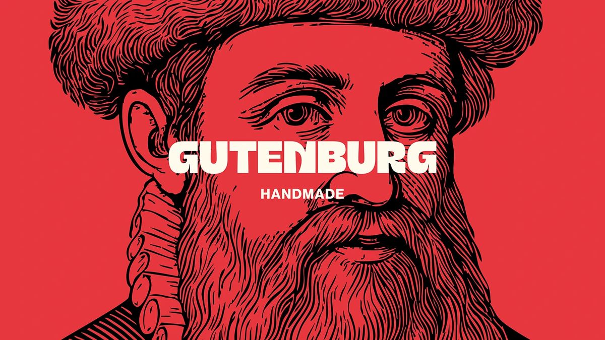 Gutenburg Design Studio Crafts Heavy Typography for Gutenburg