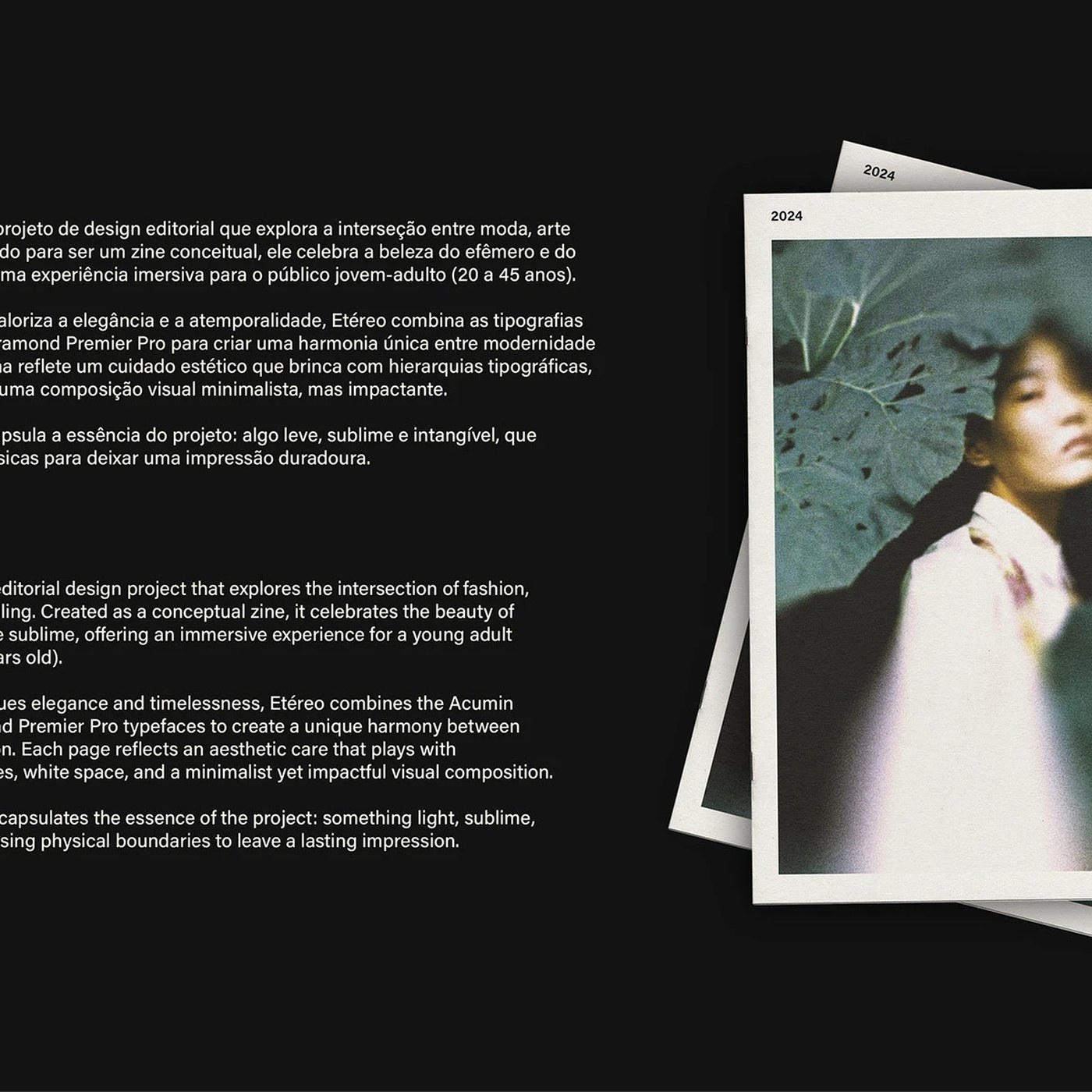 Etéreo Zine M / Martins Estúdio Editorial Layout