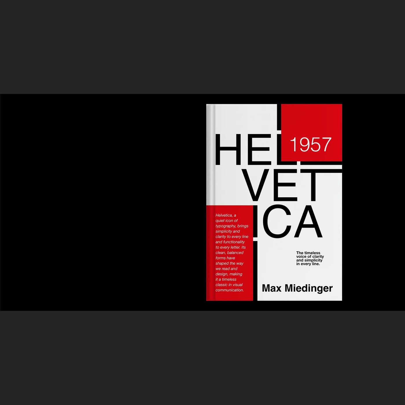 Typography Design: Helvetica Type Specimen Book by Nehir Köse