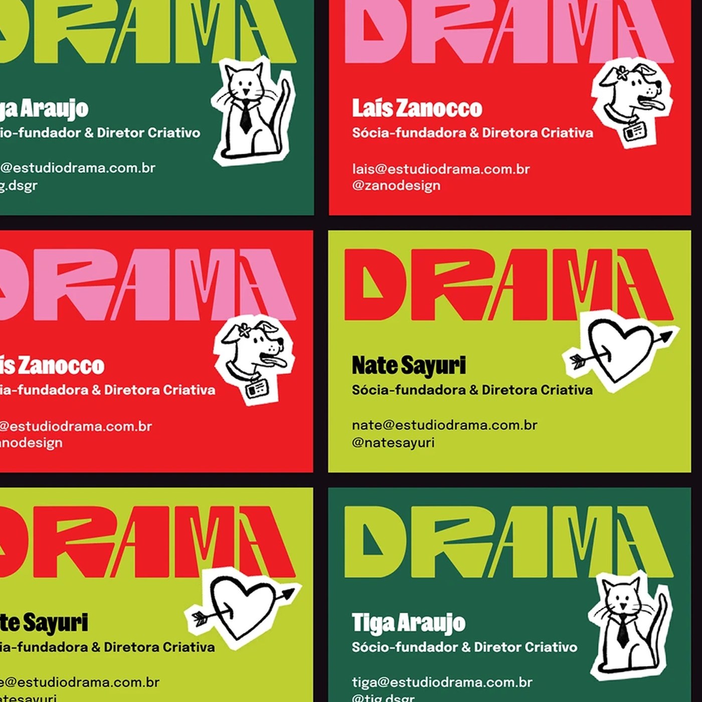 Brand Identity: Estúdio Drama Graphic System