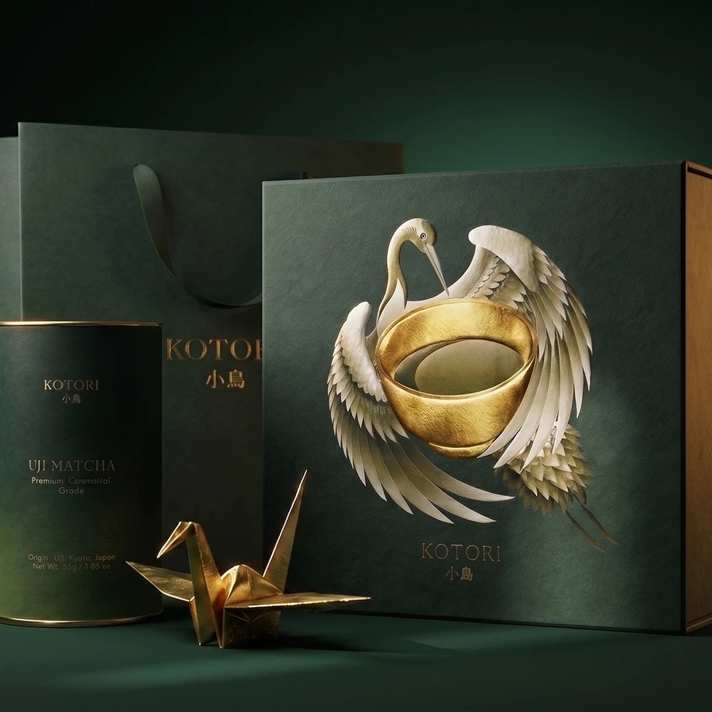 Packaging Design: KOTORI Uji Matcha by Valeriia Löffler