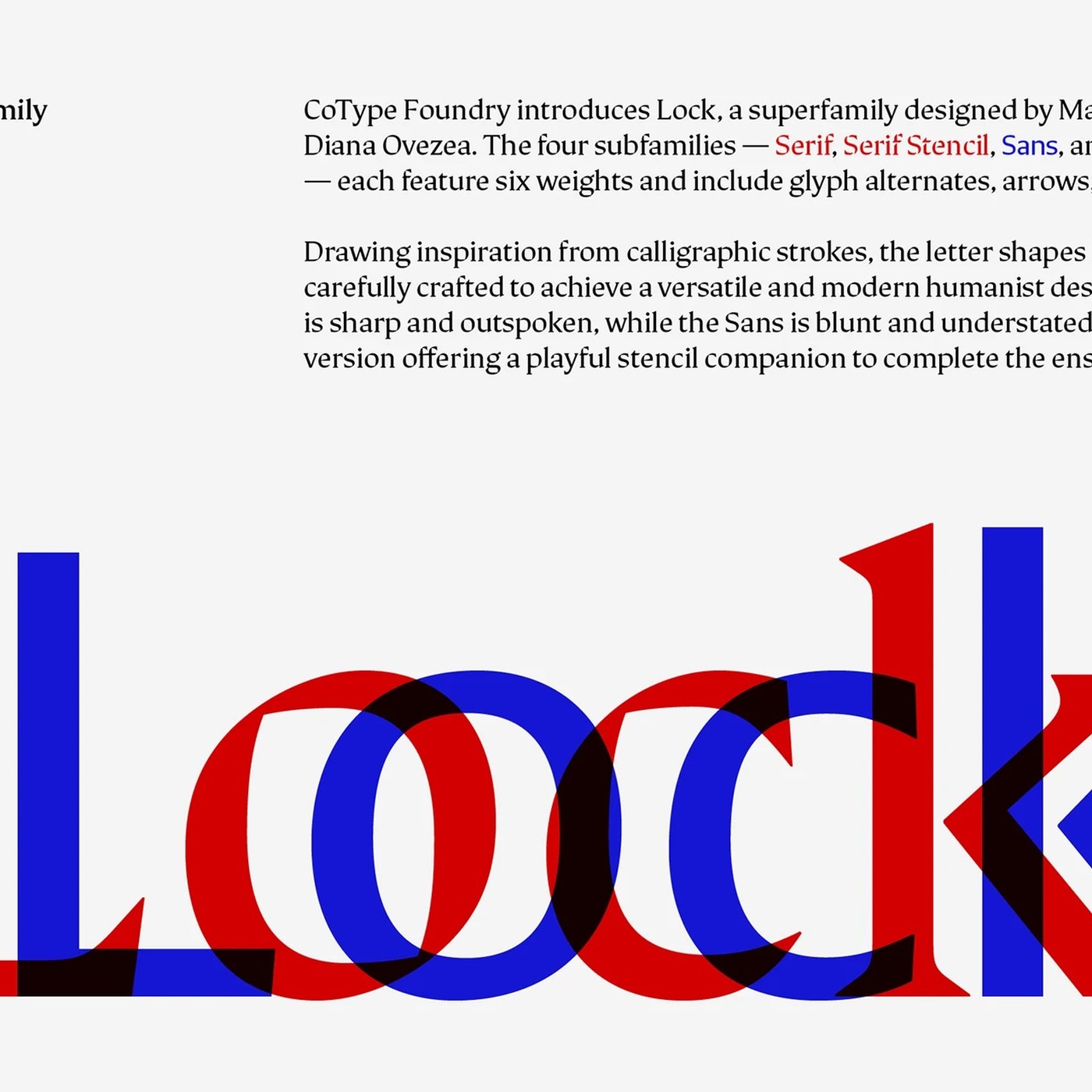 Typography Design: Lock Superfamily by Mash Creative