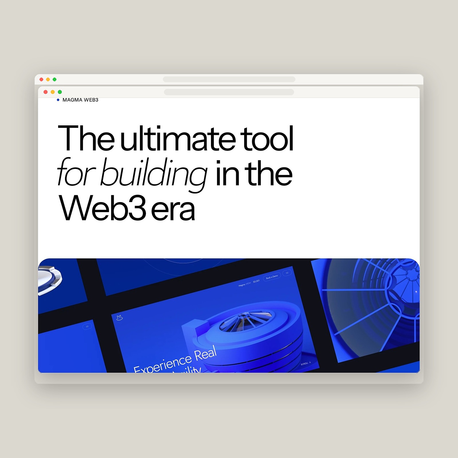 Cuberto Unveils Magma Web Design & Interactive 3D UI
