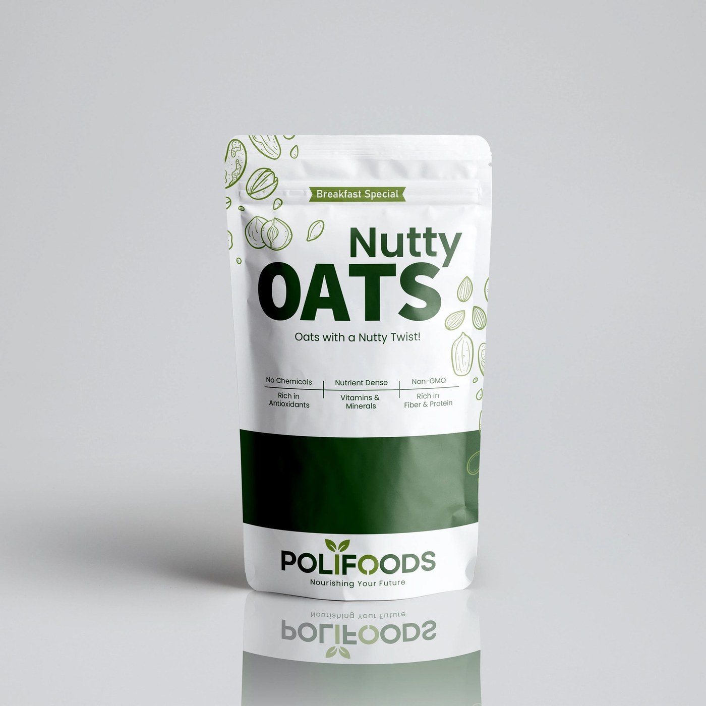 Organic food packaging design: Minimal Branding by Mirza Hazib