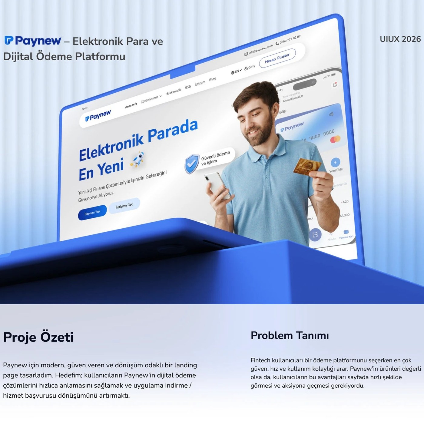 Fintech Açılış Sayfası Tasarımı: Paynew Dönüşüm Odaklı UI Stratejisi