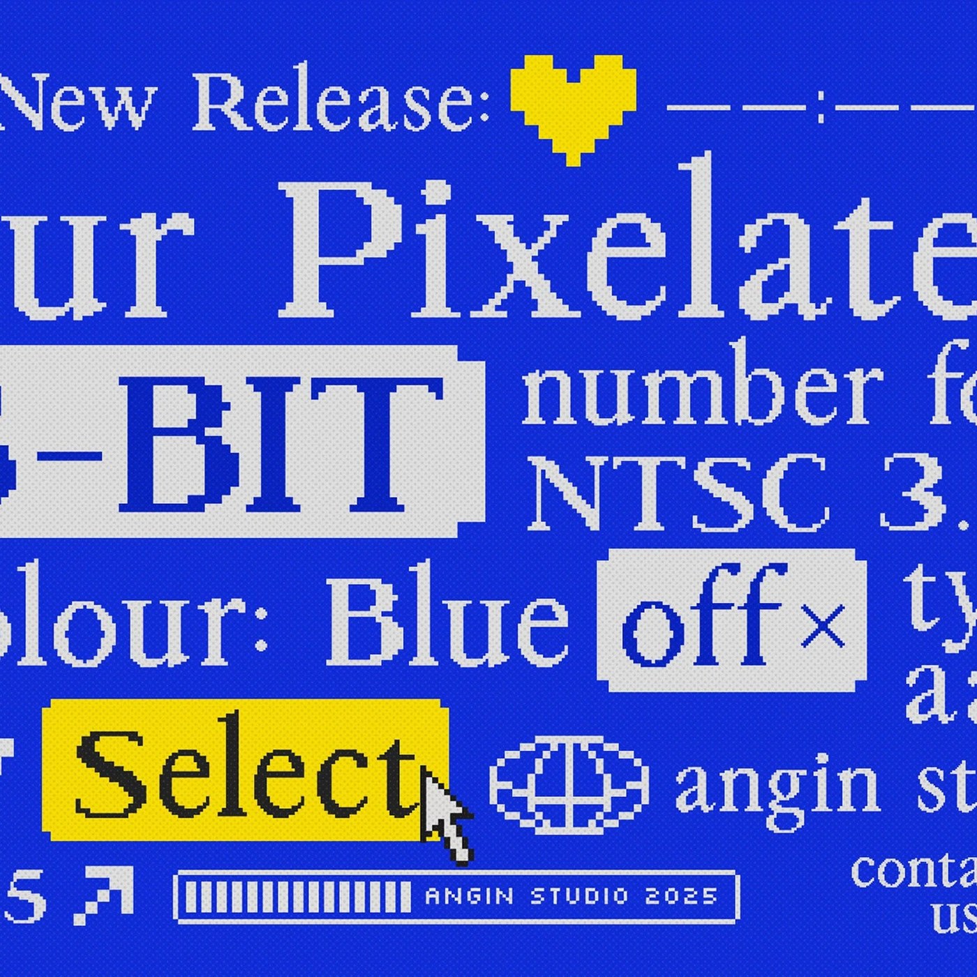 Pixelatura: Pixel Font Display Typeface With Classic Serif Bones