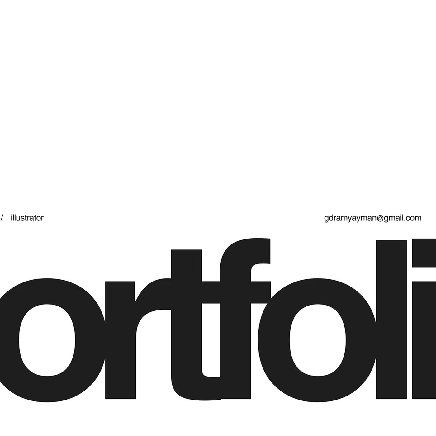 Dirección de Arte Ilustración Portafolio Branding 2026 — Ramy Ayman