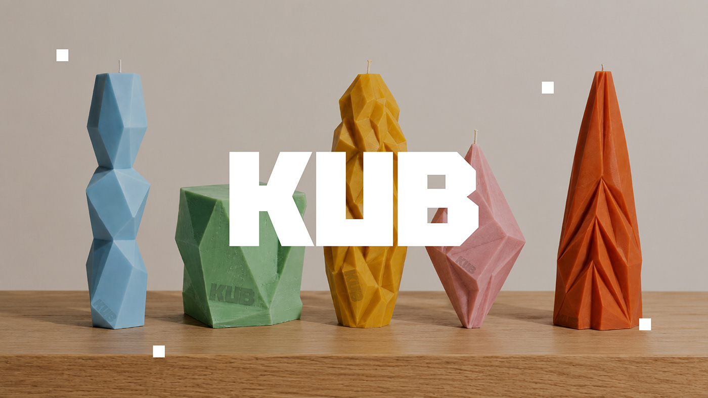 Taisia Vystavkina Crafts Minimalist and Modern Identity for KUB Candle