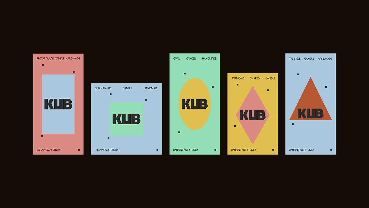 KUB candle branding identity detail 11