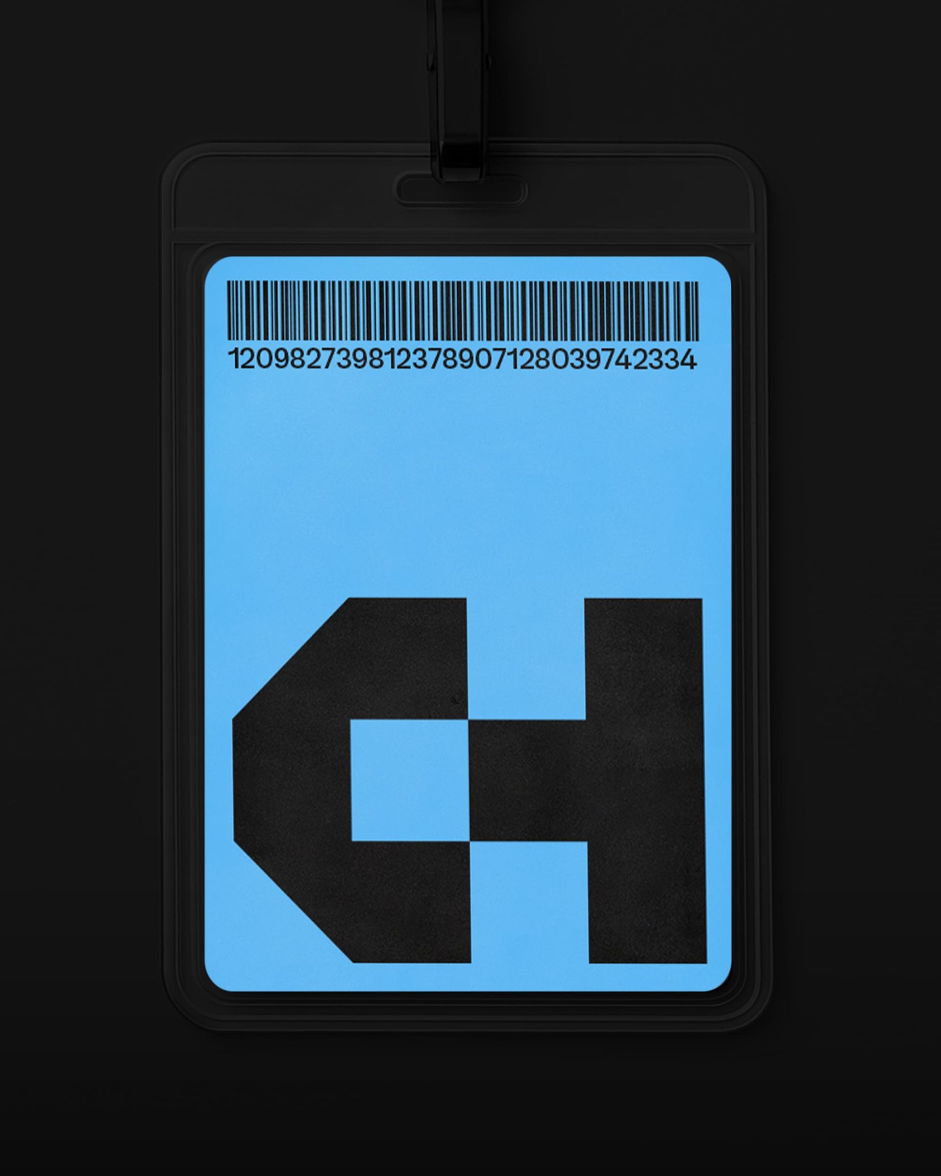 Culture House Sunderland library pass with the black CH monogram on a sky-blue card