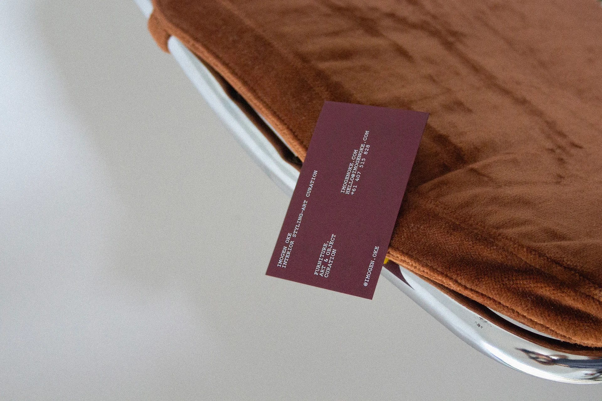 Imogen Oke Visual Identity Branding by Thought & Found