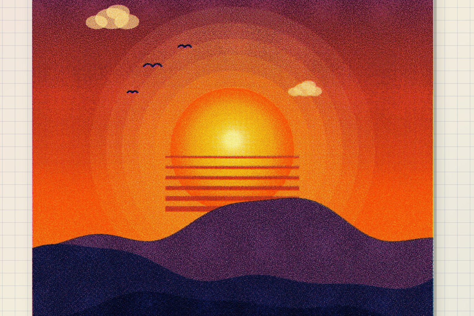 INKDRUM Risograph print simulator texture detail and grain preview