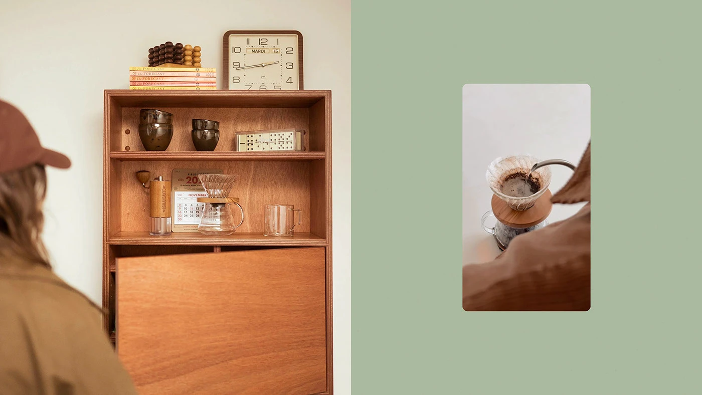 Jacks Coffee Club branding slow drip coffee ritual lifestyle setup