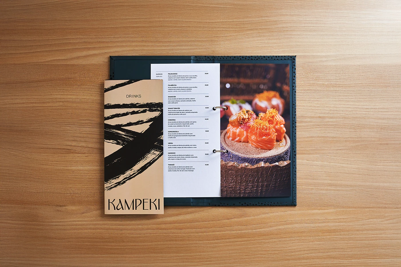 Kampeki Sushi Brand Identity Branding by Blank Design Studio