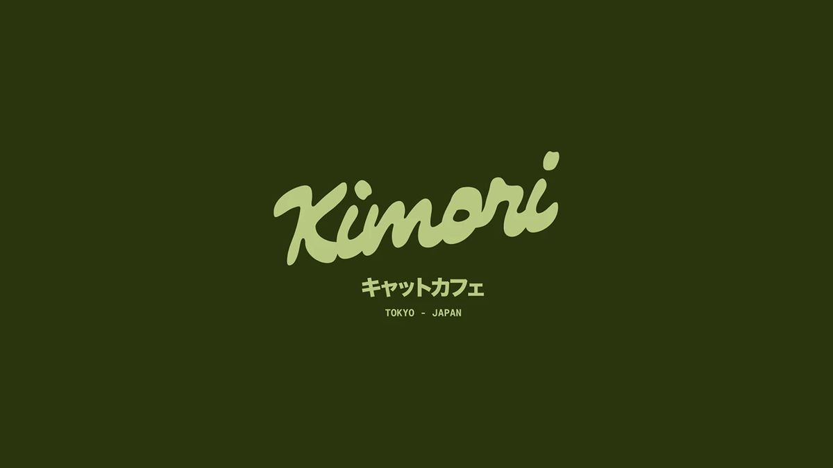 Kimori matcha cat cafe diseño de marca activos detalles marca