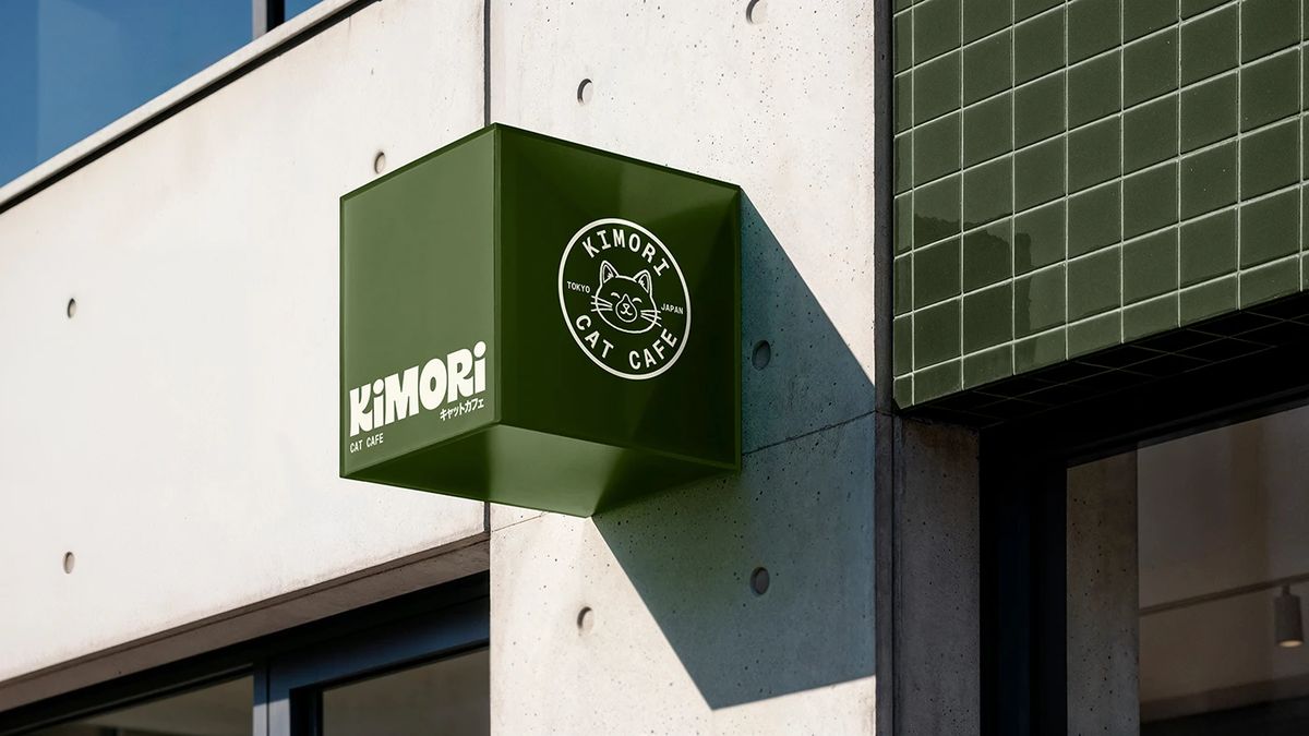 Kimori Matcha Cat Cafe Se corrigieron los detalles del diseño visual de la marca.
