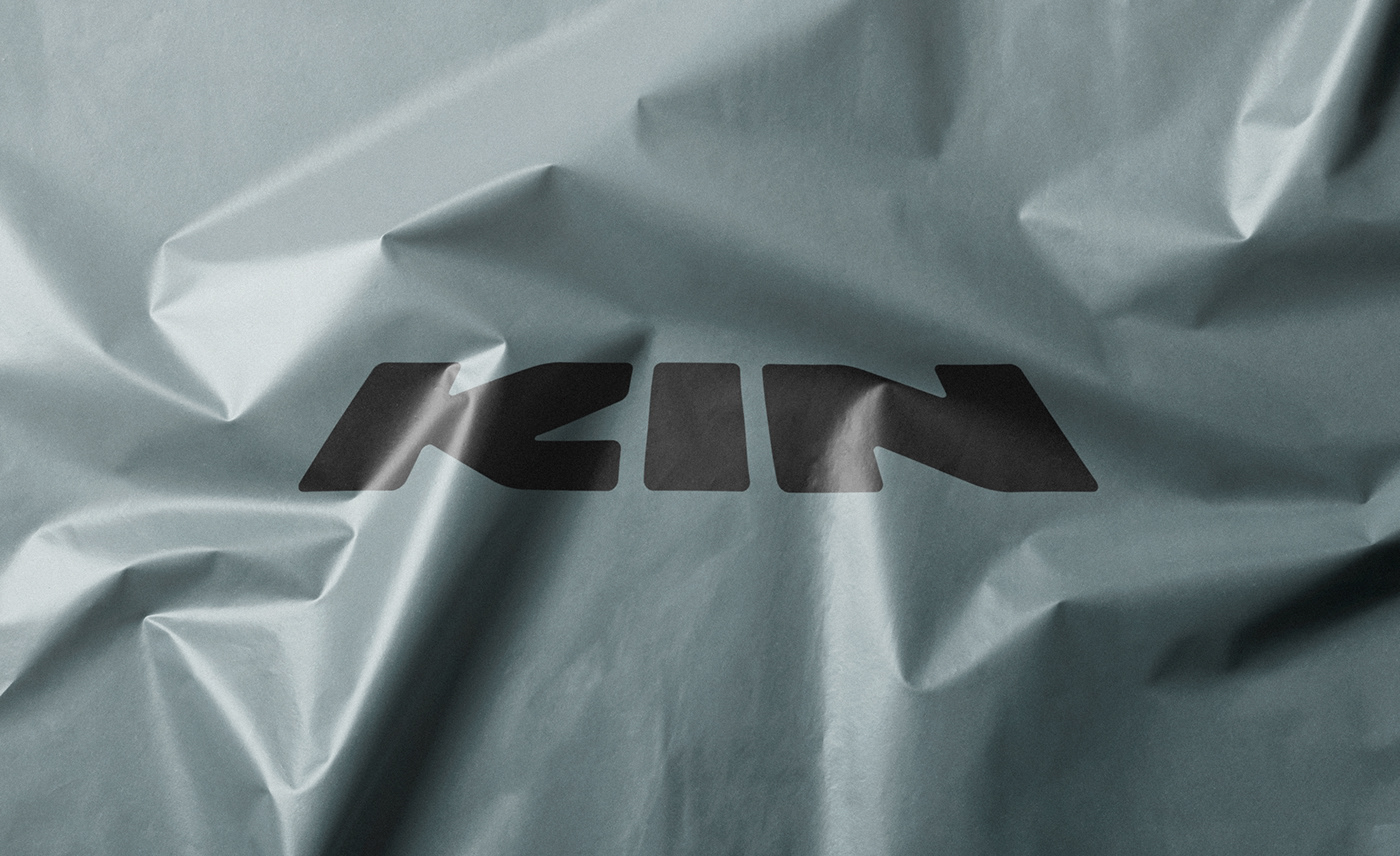 KIN Store branding hero layout mockup