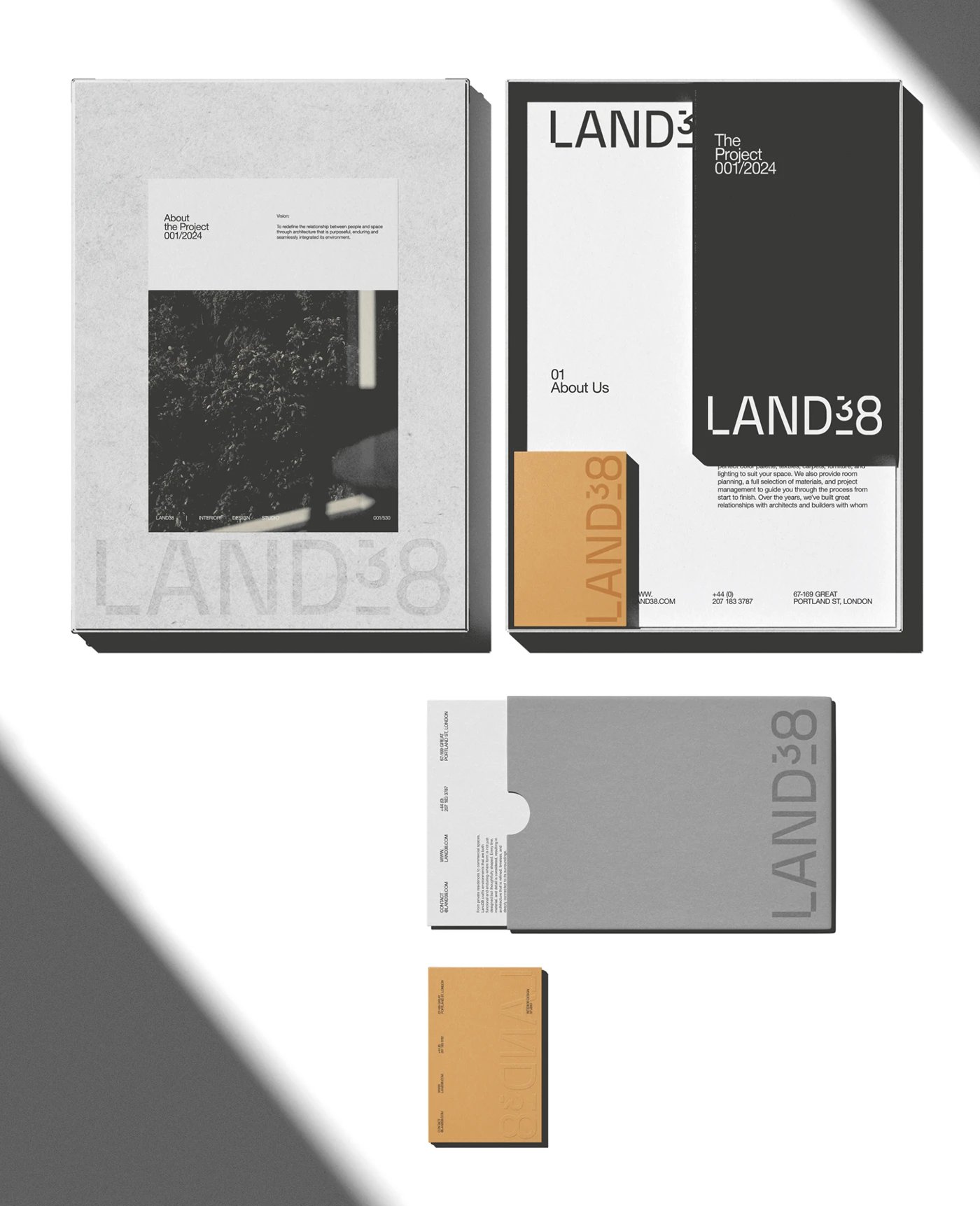 LAND38 Brand Visual Identity for Interior Architecture