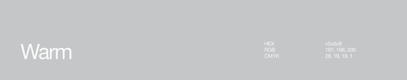 Warm gray color specification for LAND38 brand visual identity