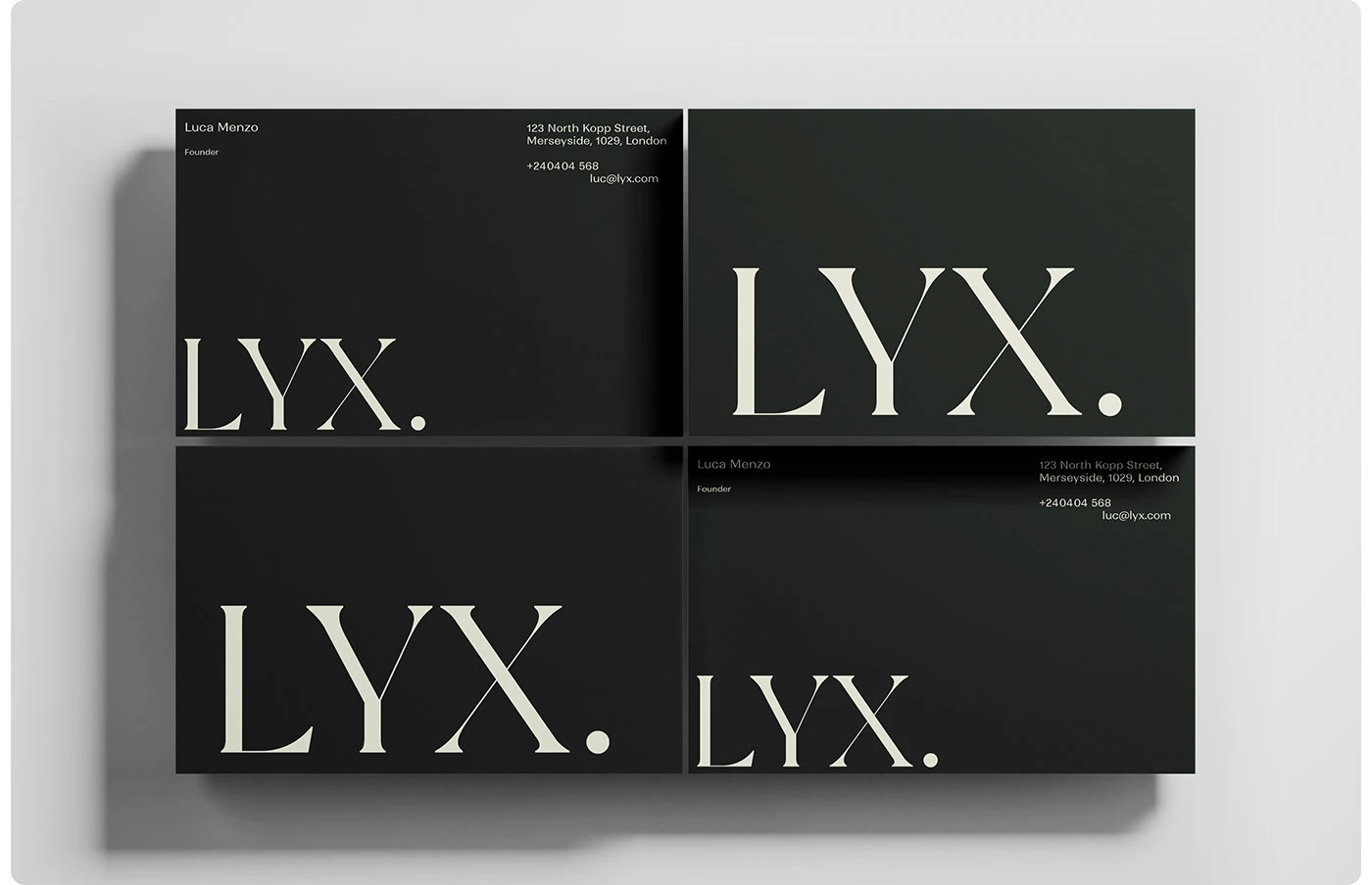 LYX Luxury Interior and Furniture Branding Identity