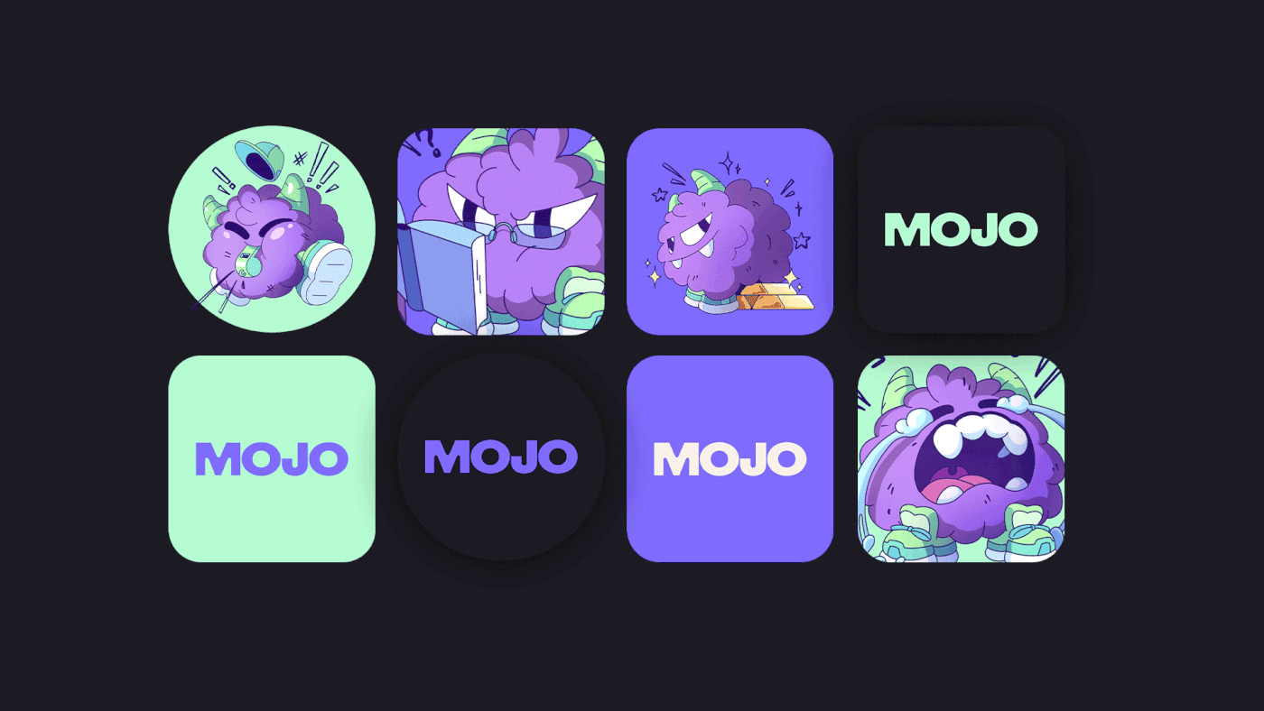 Mojo PMM SaaS mascot branding motion preview 5