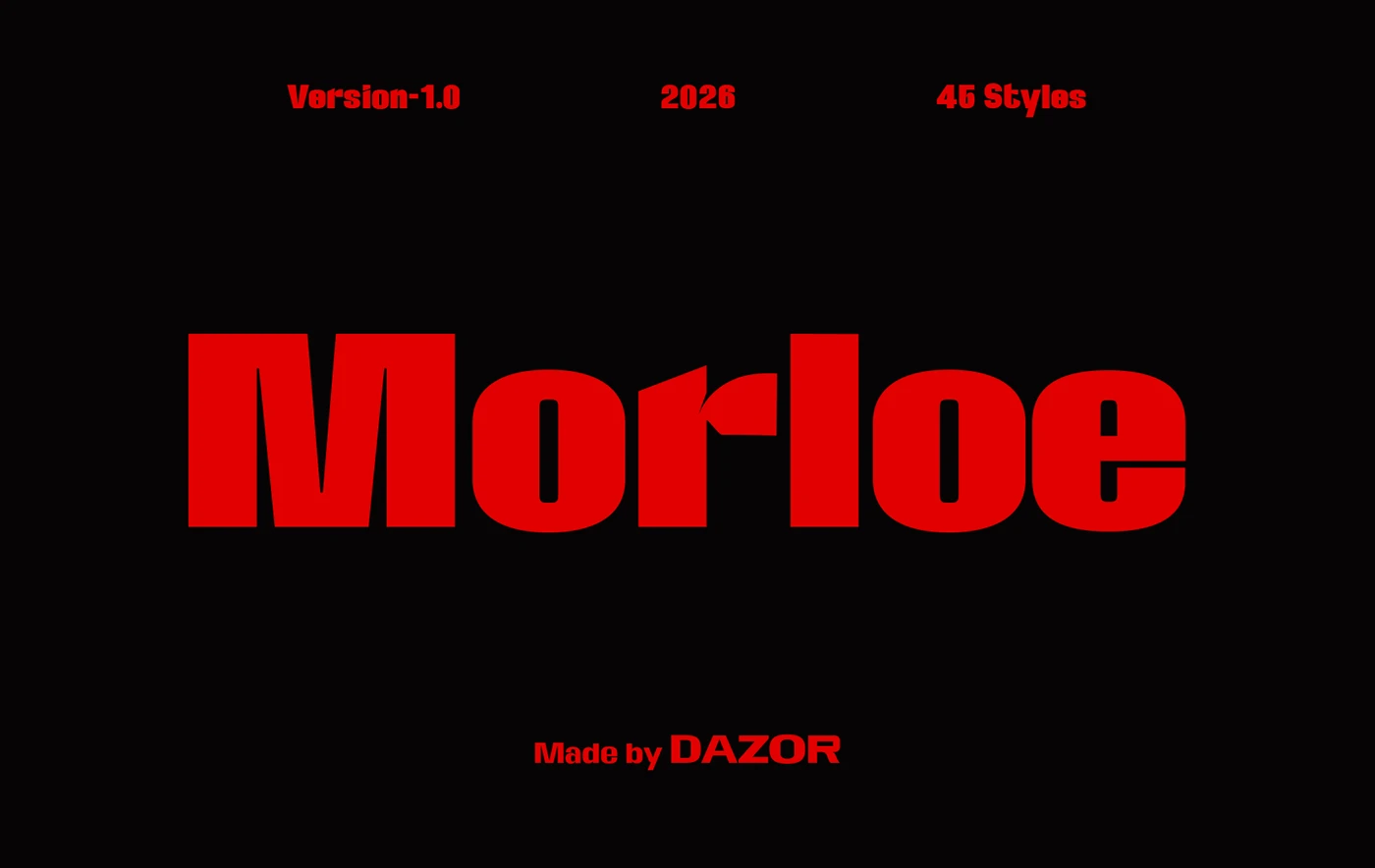 Morloe variable font typography specimen detail 4