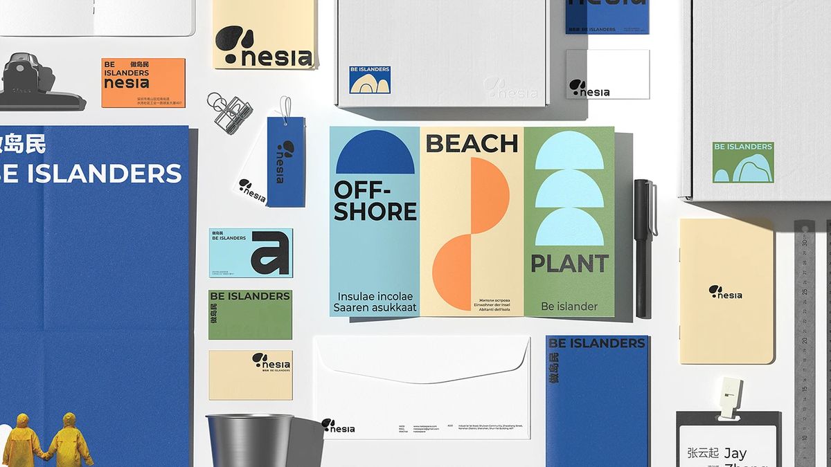 Nesia Visual Identity System: Minimalist Design and Branding Approach