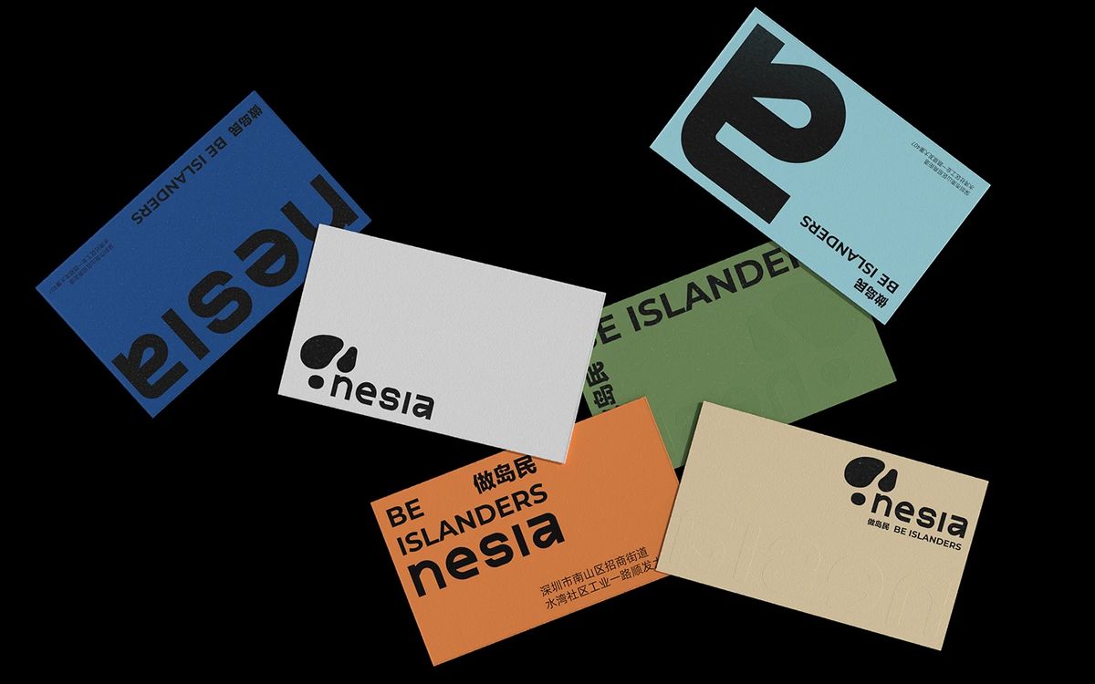 nesia mobile app UI design mockup branding
