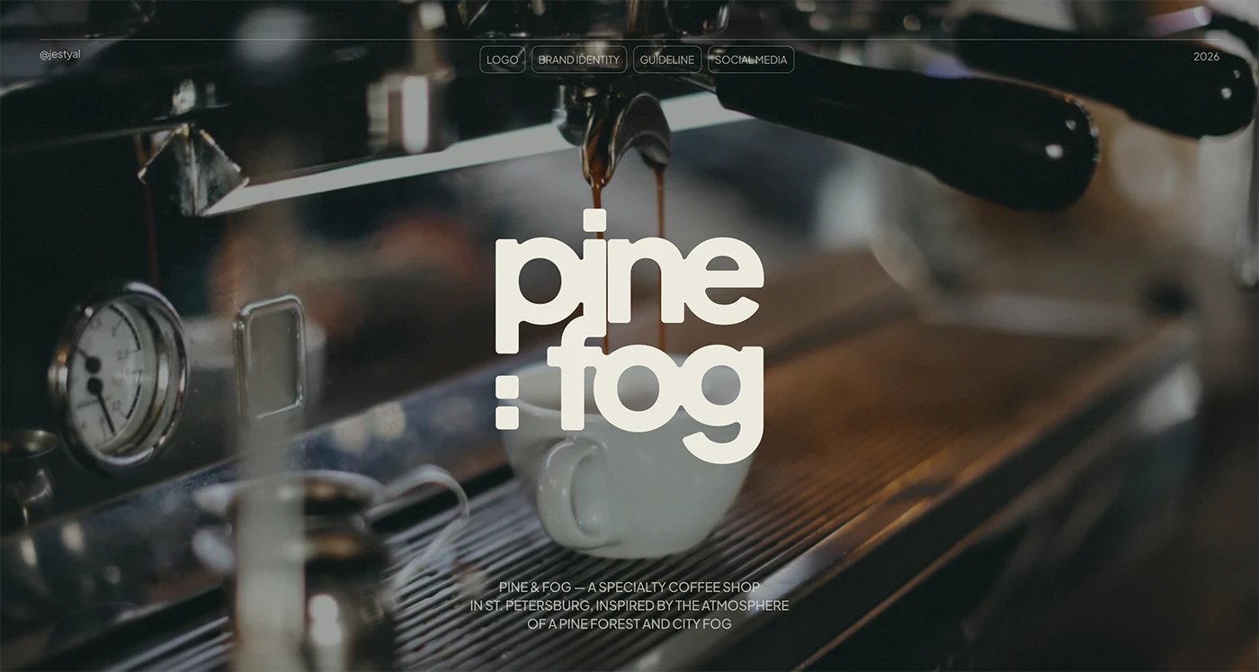 Natalia Doroshenko Designs Branding for Pine & Fog Coffee Shop