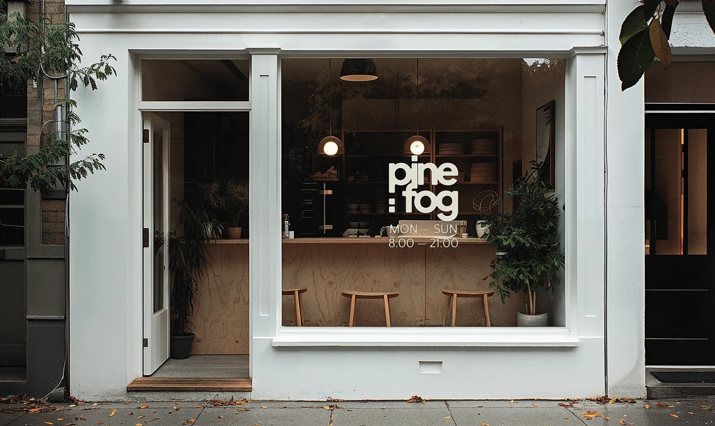 Natalia Doroshenko Designs Branding for Pine & Fog Coffee Shop
