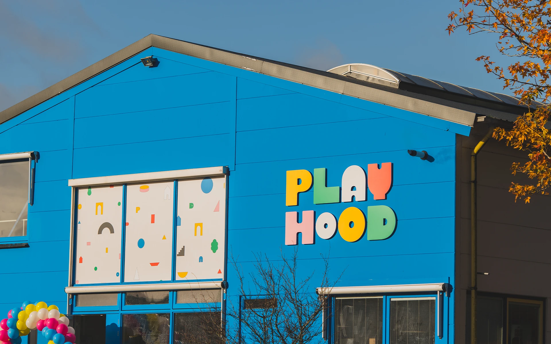 PLAYHOOD branding architectural shape illustration detail