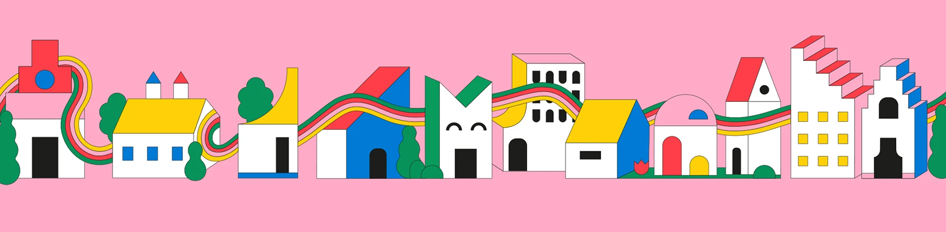 PLAYHOOD branding color palette and identity motif detail